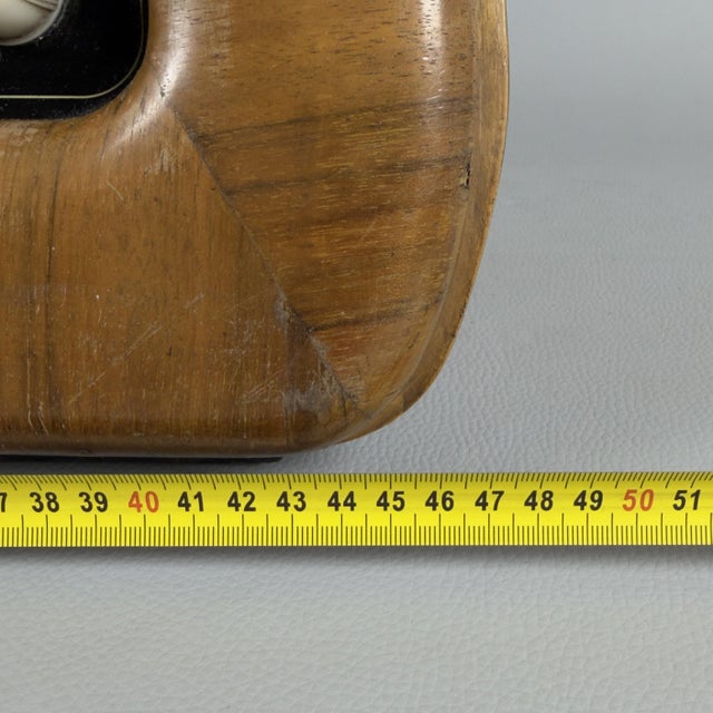 Vintage Wooden Radio, 1940 For Sale - Image 11 of 13