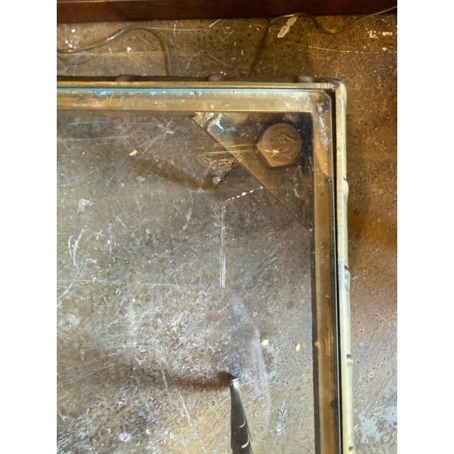 Vintage Brass Coffee Table With Leaf Motif in the Style of Maison Jansen For Sale - Image 10 of 11
