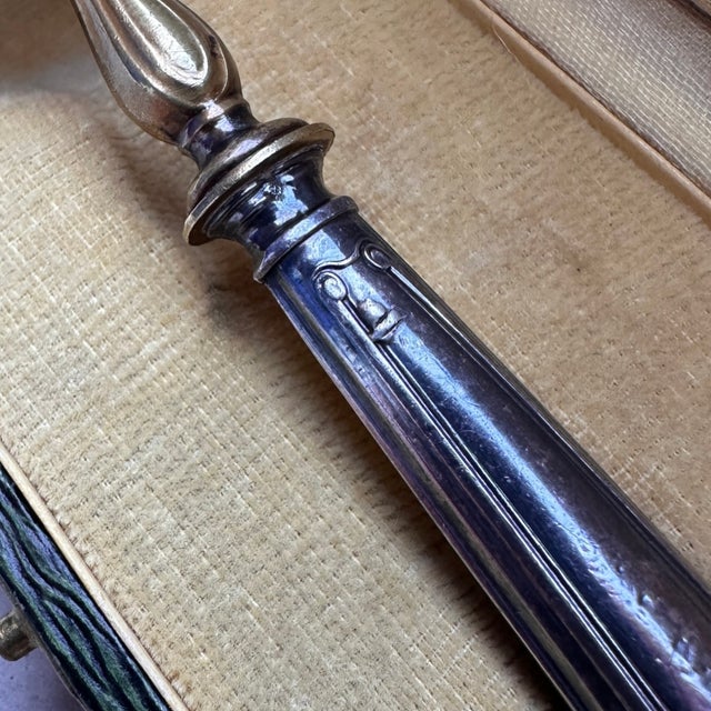 Metal 1840s French .950 Silver & Vermeil Pierced Sugar Sifter Spoon by Charles-Antoine-Armand Lenglet For Sale - Image 7 of 10