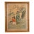 Vintage Chinese Scholar & Attendant Painting on Silk, Bamboo Frame For Sale