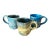 H. P. Bloomer Style Handmade Pottery Mugs- Set of 3 For Sale