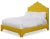 Modern Clementine Queen Bedframe, Golden Velvet For Sale - Image 3 of 4