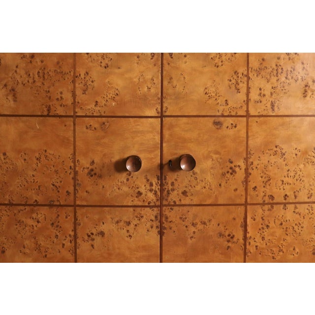 Art Deco Wardrobe in Burl Walnut, Italy, 1930s For Sale - Image 12 of 17
