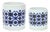 Tie-Dye Print Ceramic Pot (Set of 2) For Sale