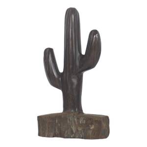 Vintage Ironwood Saguaro Cactus Sculpture