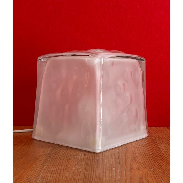 Vintage Cube Table Lamp from Ikea, 1980s For Sale - Image 3 of 12