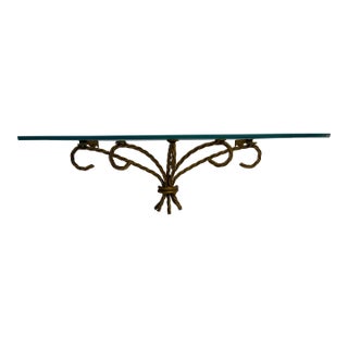 Vintage Hollywood Regency Style Wall Shelf-a Set For Sale