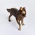 Made of a heavy cast aluminum, this sly fox is on the prowl. Definitely a sculpture worthy of a prime bookshelf spot. With...