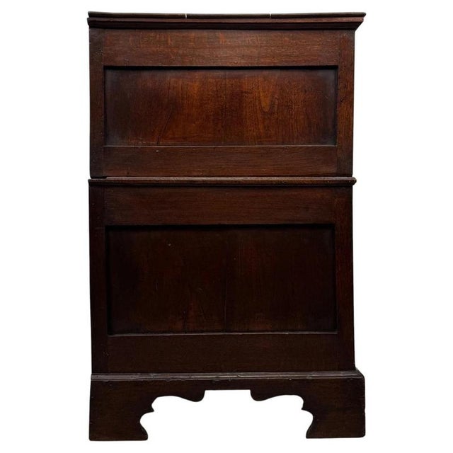 Wood Antique William and Mary Oak Chest of Drawers, 1600s For Sale - Image 7 of 12