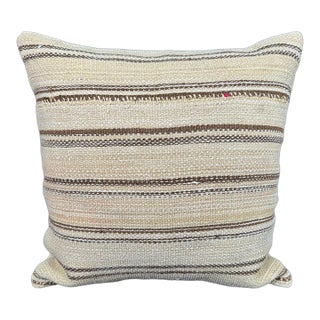 Turkish Hemp Pillow Cushion Natural Beige Brown Pillow Cushion Cover 20x20 For Sale