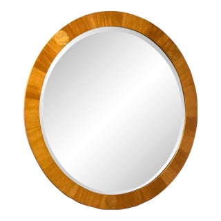 1980s Baker Furniture Round Mirror For Sale
