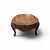 Vintage Louis XV Style Oval Coffee Table With Figured Wood Top For Sale - Image 11 of 14