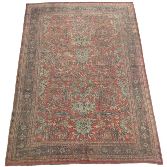 19th Century Antique Turkish Rug 10.0x6.6 For Sale - Image 5 of 5
