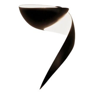 Mid-Century Modern Black Flame Wall Lamp by Serge Mouille For Sale