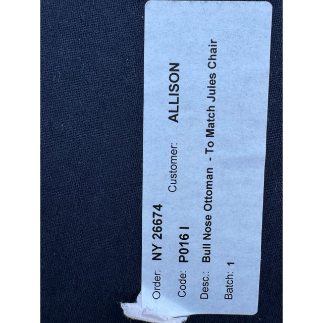 George Smith Jules Chair and Ottoman For Sale - Image 9 of 9