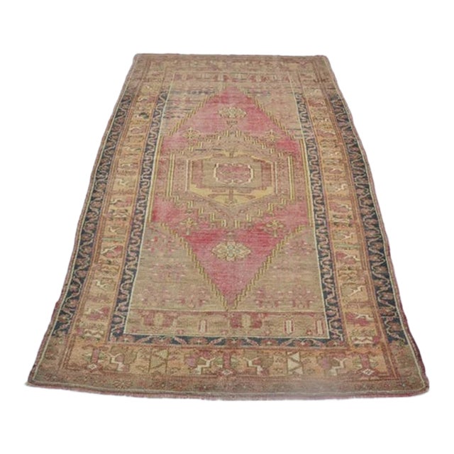 Vintage Handknotted Bohemian Carpet For Sale