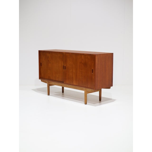 Søborg Møbelfabrik Teak 160 Sideboard by Børge Mogensen for Søborg Møbelfabrik, Denmark, 1950s For Sale - Image 4 of 15