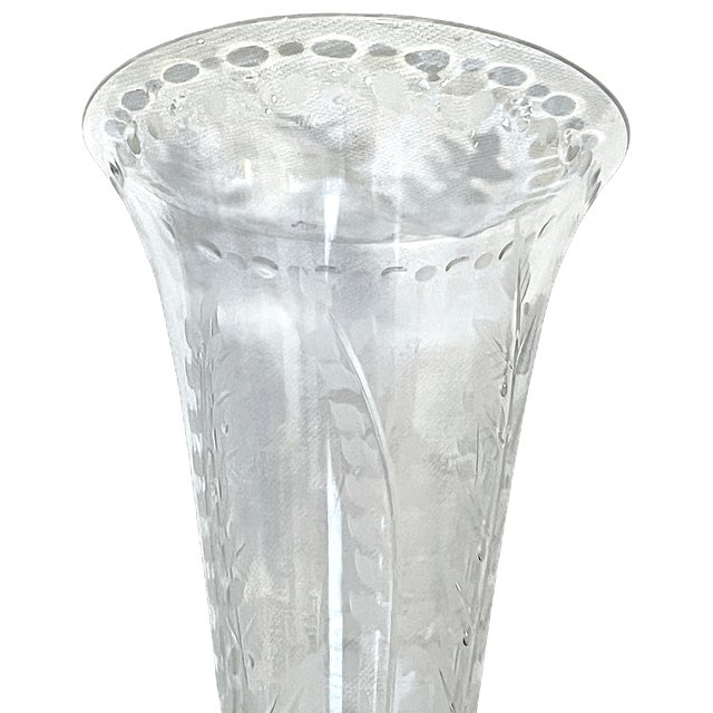 William Yeoward William Yeoward Fern Hand-Cut Crystal Champagne Flute – As New For Sale - Image 4 of 12