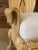 Late 20th Century Sculptural Carved Wood Custom Upholstered Side Chair For Sale - Image 9 of 11