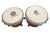 Vintage Jack Costanzo “Valje” Wood Bongos – 9” & 7.5” Latin Percussion Drums For Sale - Image 4 of 4