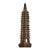 Vintage Bronze Wenchang Pagoda Statue, Thirteen-Tiered Stupa Sculpture For Sale