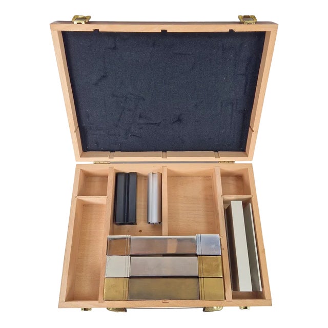 Vintage Sales Sample Suitcase and Accessories by Peter Ghyczy, 1970s, Set of 7 For Sale