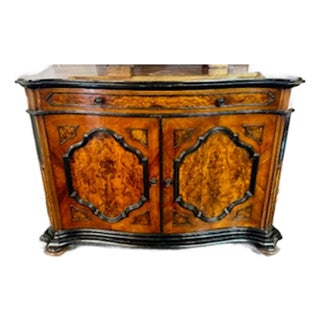19th Century Italian Burl Walnut Buffet For Sale