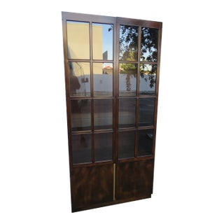 John Widdicomb Hollywood Regency China Display Cupboard Cabinet For Sale