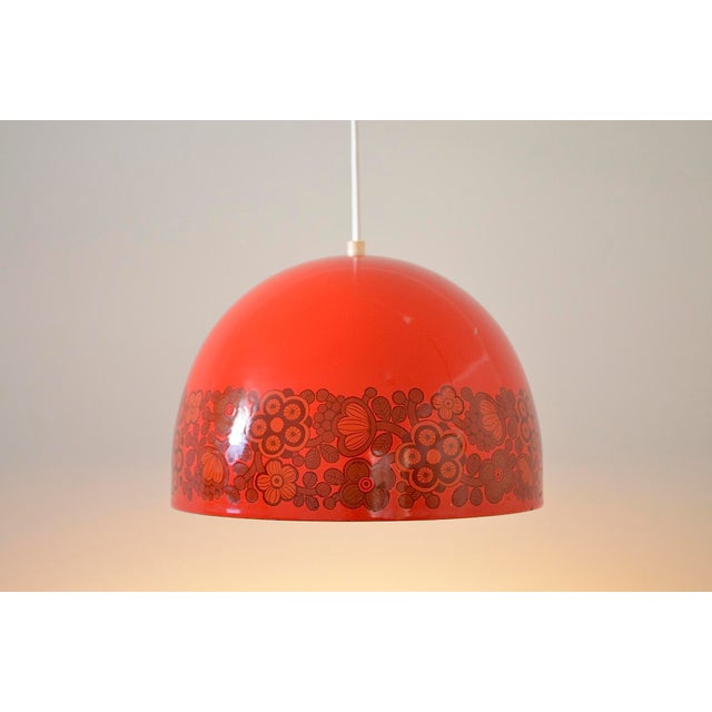 Enameled Ceiling Lamp by Kaj Franck for Fog & Mørup & Arabia, 1970s For Sale - Image 6 of 6