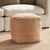 Our all natural jute square pouf is filled tight with cotton foam. It is very firm indeed. A simple way to add a natural...