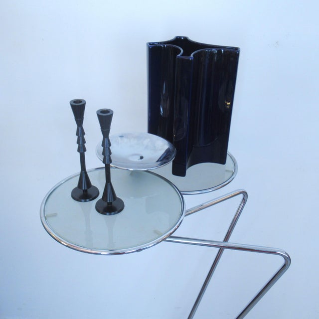 Metal Modernist Side Table by Rodney Kinsman for Bieffeplast, 1980s For Sale - Image 7 of 12