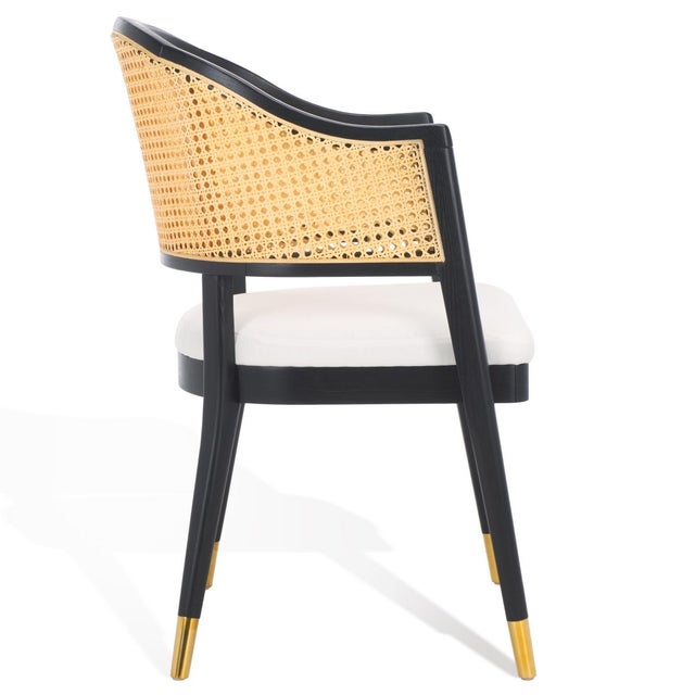 Rogue Rattan Dining Chair - Black / Natural For Sale In Philadelphia - Image 6 of 7