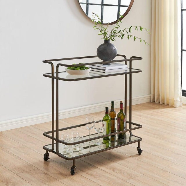 Bronze New Classic Bar Cart For Sale - Image 8 of 8