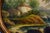 Lake Landscape, 18th Century, Oil Painting on Circular Panel, Framed For Sale - Image 5 of 14