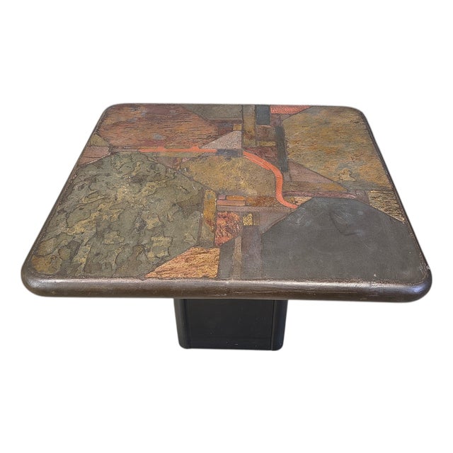 Brutalist Side Table from C. Kneip, 1991 For Sale