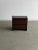 W28.25 D18 H23.25 A beautifully refinished postmodern nightstand crafted with striking koa wood veneer, showcasing its...