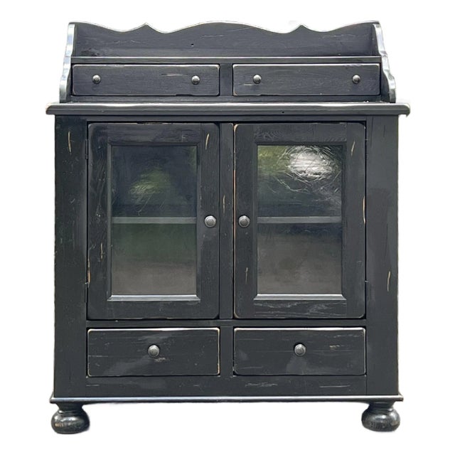 Broyhill Attic Heirlooms Dining Chest in Black For Sale