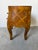 Vintage Italian Burl Olive Wood Parquetry Two-Drawer Miniature Chest With Shell Handles For Sale In Miami - Image 6 of 12