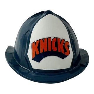 Vintage New York Knicks Firefighter Helmet Bottle Opener Nba Basketball Barware For Sale