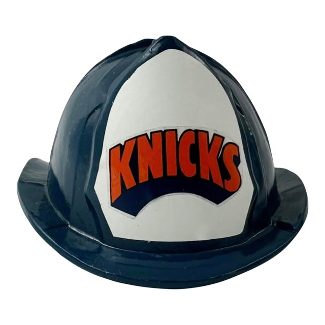 Vintage New York Knicks Firefighter Helmet Bottle Opener Nba Basketball Barware For Sale