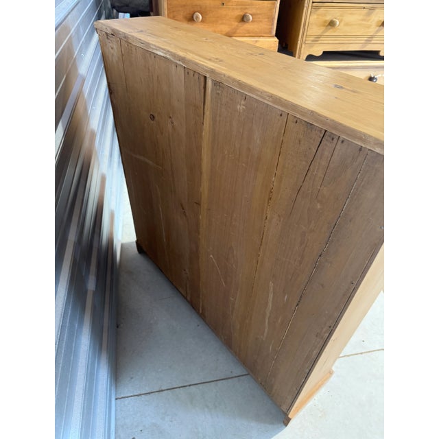 Antique Pine Bookcase With Three Adjustable Shelves From England For Sale - Image 18 of 18
