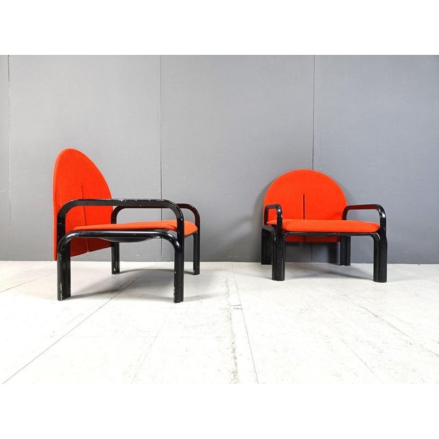 L54 Armchairs attributed to Gae Aulenti for Knoll, 1970s, Set of 2 For Sale - Image 6 of 11