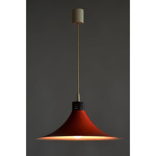 Metal Mid-Century Aluminium Chandelier by Guzzini for Meblo, Italy, 1970s For Sale - Image 7 of 10