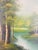 Rustic Landscape Oil on Canvas Framed Painting Signed Artist Bowen For Sale - Image 3 of 12