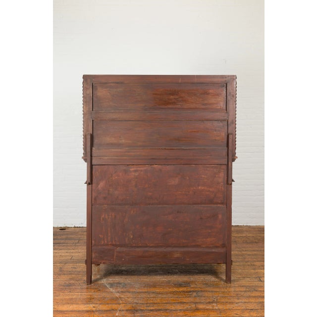 Early 20th Century Indonesian Display Cabinet with Shelves, Drawers and Doors For Sale In New York - Image 6 of 13