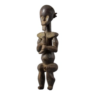 Early 20th Century Male Fang Byeri Standing Reliquary Figure Gabon For Sale