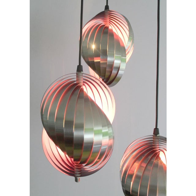 Vintage Space Age Pendant Light from Lyfa, 1970s For Sale - Image 9 of 15