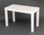 Modern White Lacquered Parson's Desk, with two short drawers. 30" H x 48" W x 24" D. Provenance: From an Upper East Side...