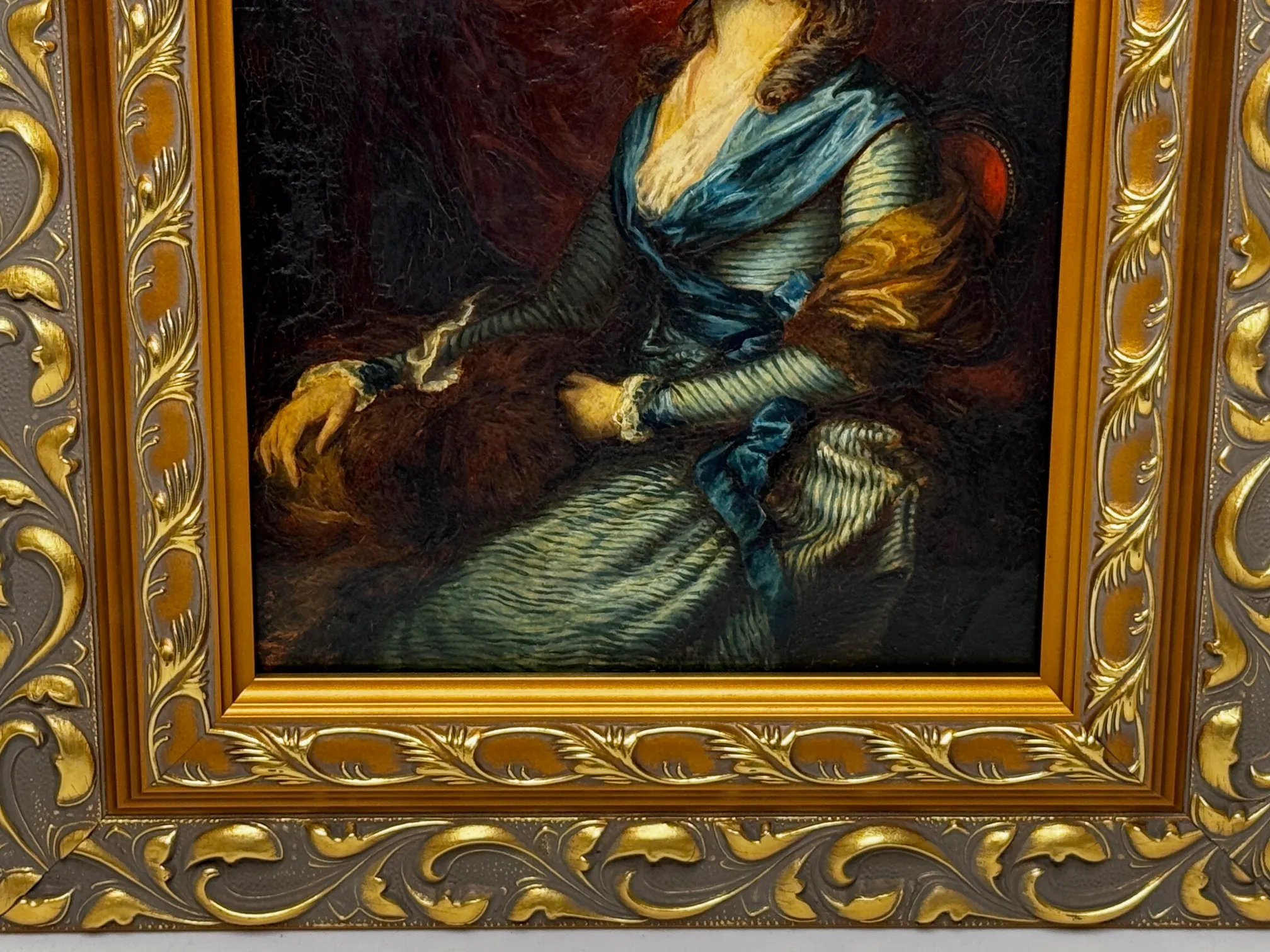 English Oil Portrait of Iconic Actress Sarah Siddons, After Thomas