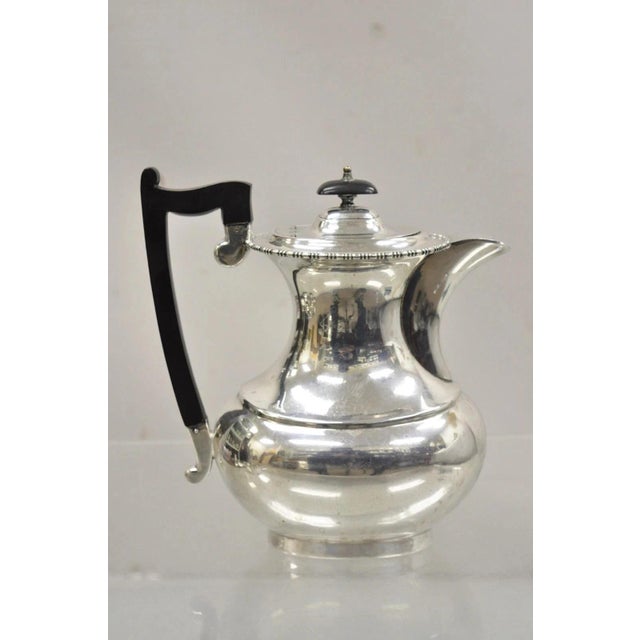 Early 20th Century English Victorian Sheffield James Ramsay Dundee Silver Plated Coffee Tea Pot For Sale - Image 11 of 11